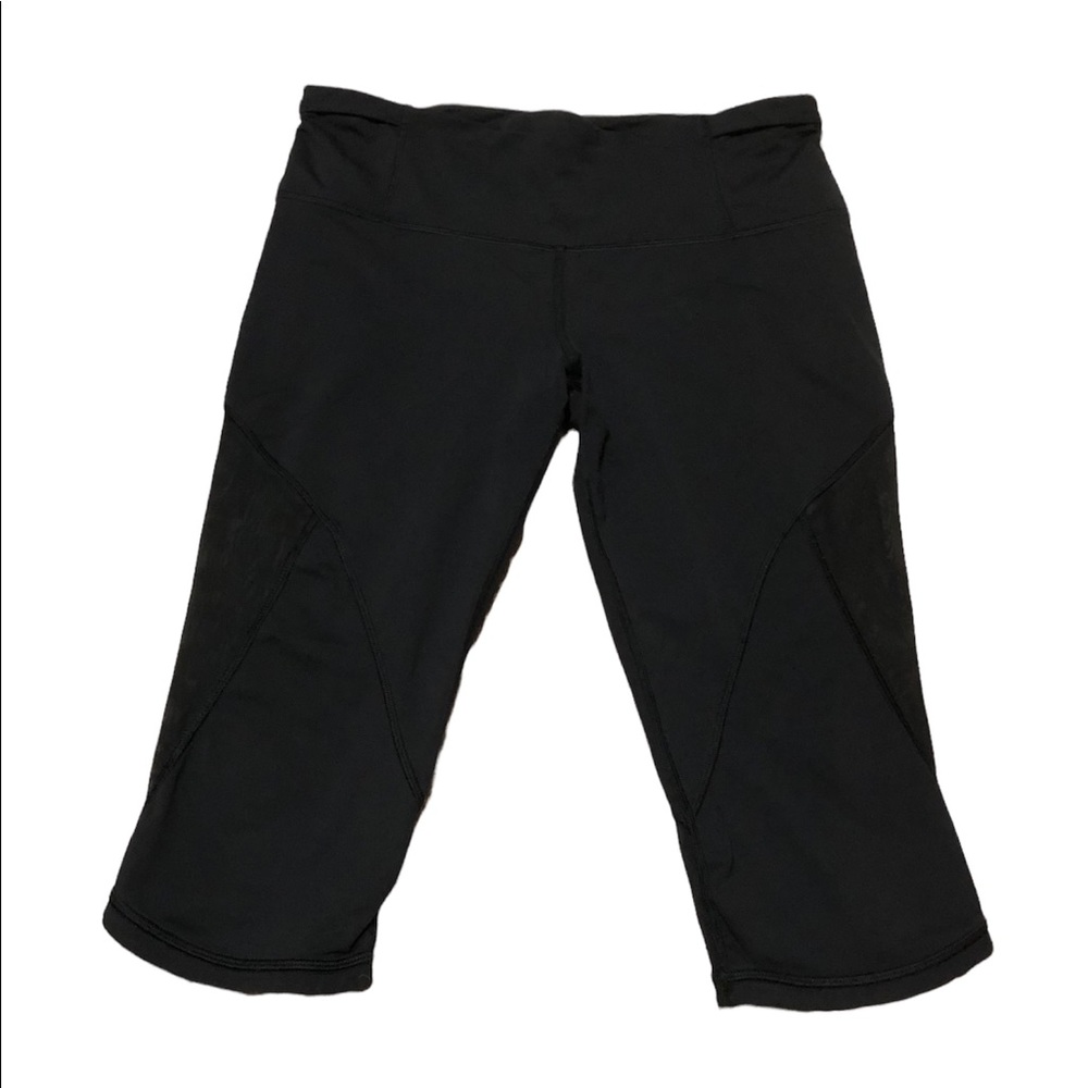 lululemon athletica Wear crop leggings womens mesh
